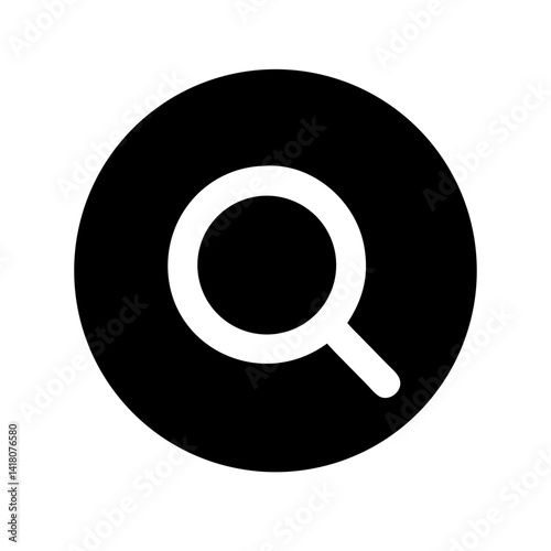 Search Circle Icon Vector Illustration