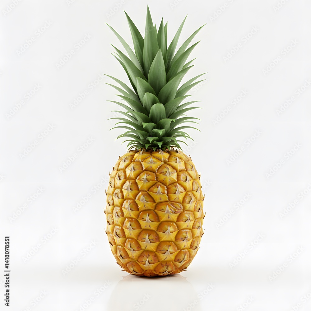 Fototapeta premium pineapple on white background