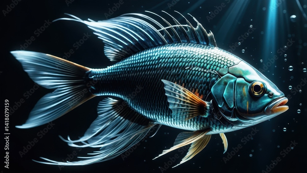 Aquatic life, vibrant fish