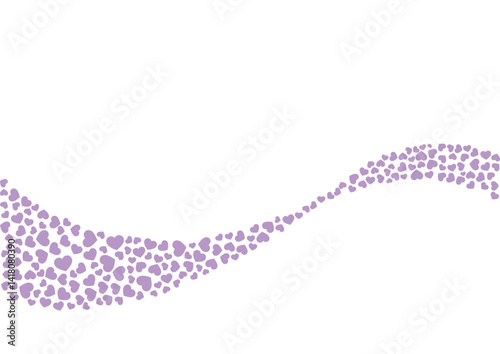 ハート柄の背景 紫系の単色 ハート