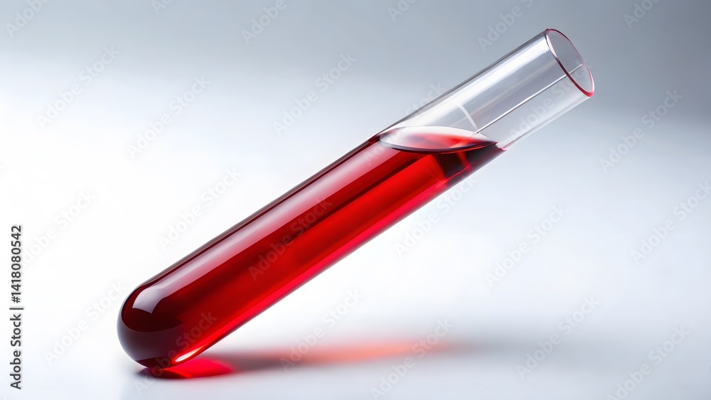 Red Liquid in Test Tube Red Liquid in Test Tube