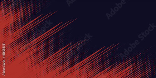 Black and red abstract grunge background with halftone style modern arts sport background abstract