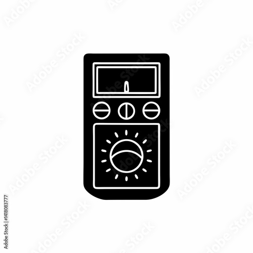 creative details multimeter icon vector illustration	