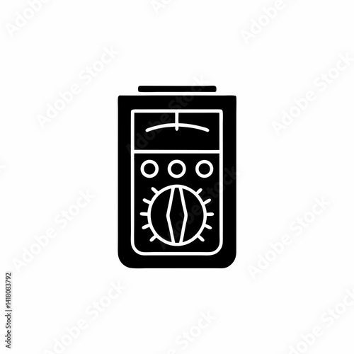 creative details multimeter icon vector illustration	