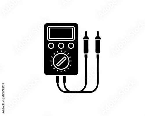 creative details multimeter icon vector illustration	