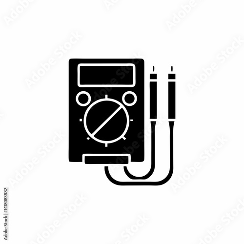 creative details multimeter icon vector illustration	