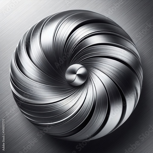 A unidirectional satin finish with fine