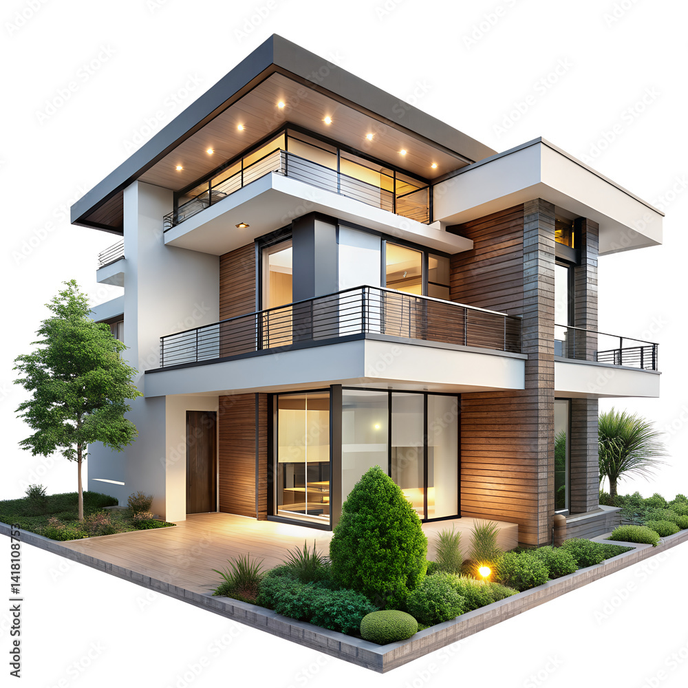 Fototapeta premium 3d modern house