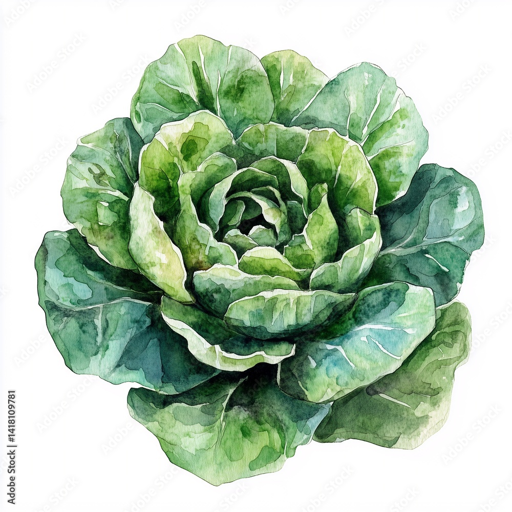 Obraz premium watercolor illustration vegetables on a white background 
