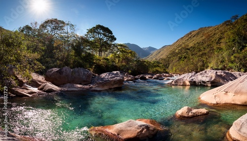 The Cavu river and its natural pools