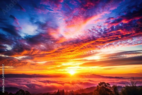 Stunning Sunrise Landscape Photography, Golden Hour Sun, Bright Sky, Colorful Dawn, Natural Light, Scenic View, Sunrise Over Ocean, Morning Sky, Beautiful Sunrise, Sunrise Pictures