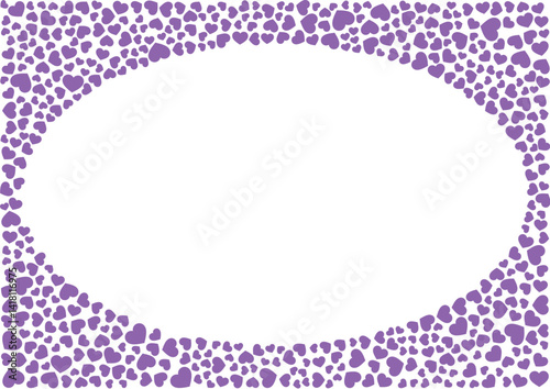 ハート柄の背景 紫系の単色 ハート