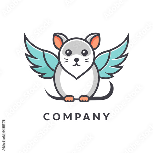 Chinchilla with Wings Logo Design for Modern Businesses