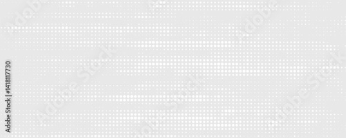 Dot white gray wave light technology texture background. Abstract big data digital concept.