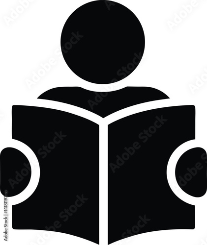Book icon, logo isolated on white background, vector illustration. world book day. education concept