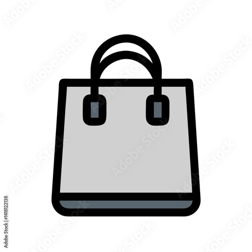 Shopping Bag with Handles Icon Design