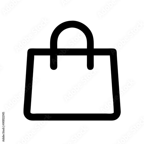 Shopping Bag with Handles Icon Design
