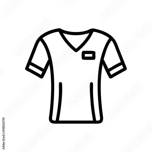 Sports Jersey with Sleeve Stripes Icon Design