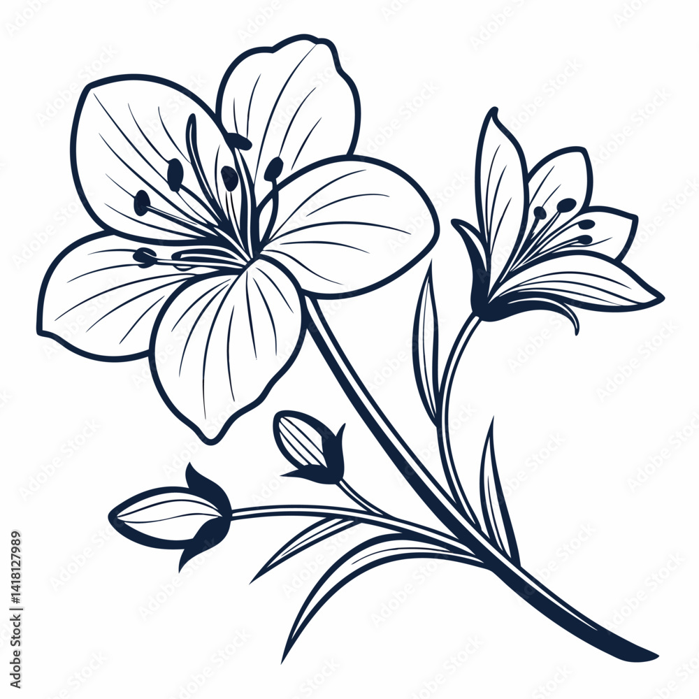 Obraz premium abstract floral background with flowers