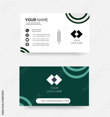The Corporate Business Card / Clean & Creative Modern Corporate Business Card.