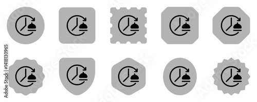 Editable non-stop order, service, cooking vector icon. Part of a big icon set family. Perfect for web and app interfaces, presentations, infographics, etc
