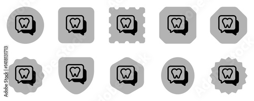 Editable dentist consultation vector icon. Dentistry, healthcare, medical. Part of a big icon set family. Perfect for web and app interfaces, presentations, infographics, etc