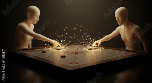 Ethereal showdown: Faceless players ignite carrom with sparks of competition