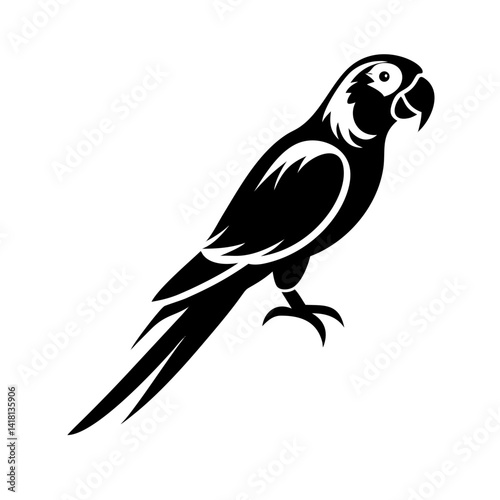 A vibrant macaw parrot, a wild vector illustration, this vector illustration of nature and wildlife 