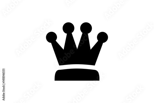 Obraz na płótnie Iconic crown symbol representing royalty and power in a minimalist style, suitable for various design applications w salonie