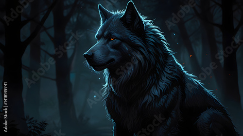 wolf in the night
