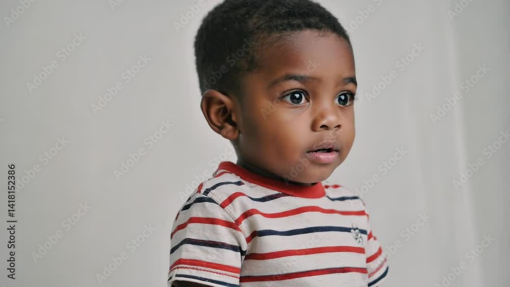 A young boy showing surprise and amazement. A young boy showing surprise and amazement.
