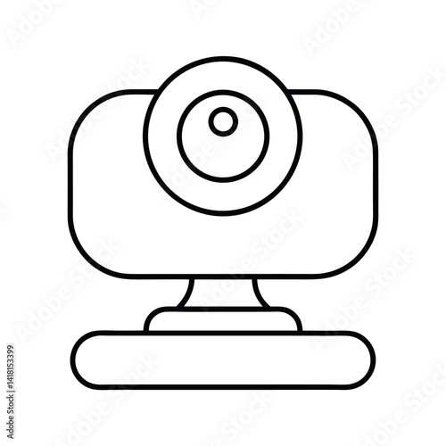 Accessories Miscellaneous Webcam Outline Vector