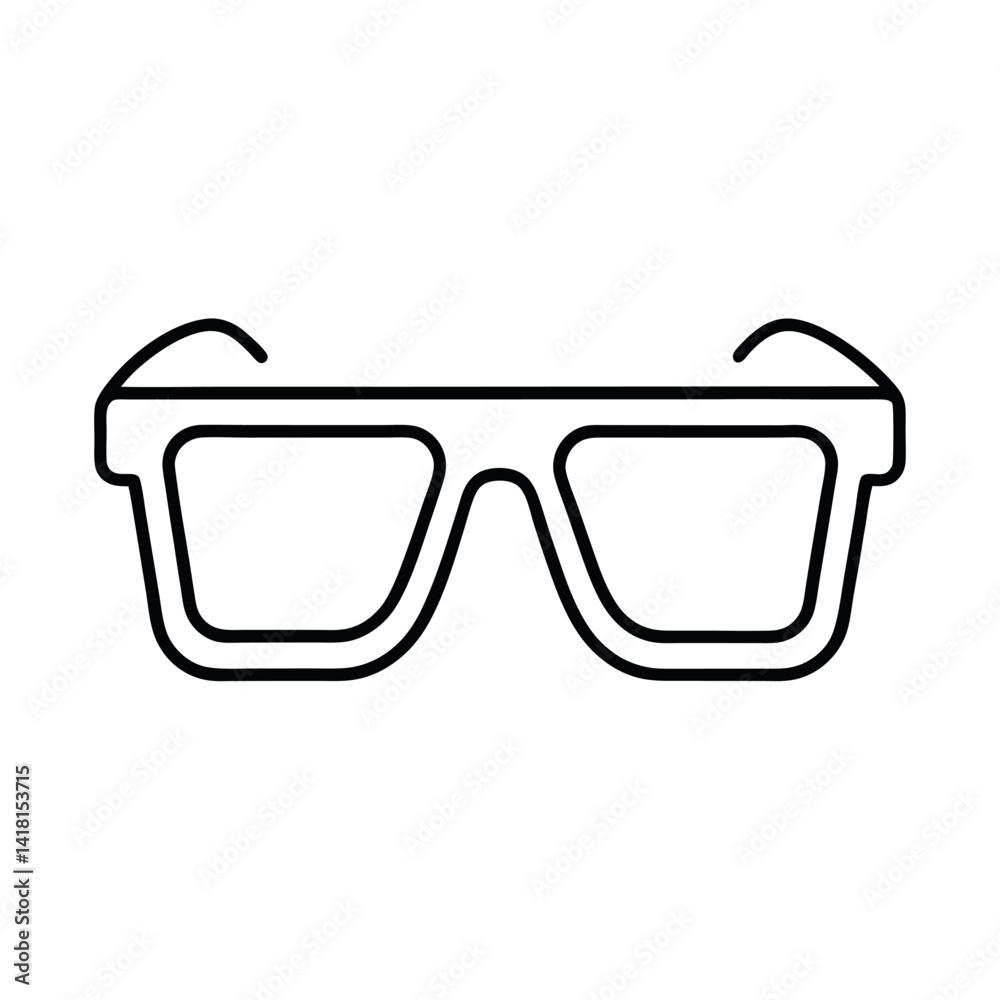 AR Glasses Device Outline Icon Art AR Glasses Device Outline Icon Art