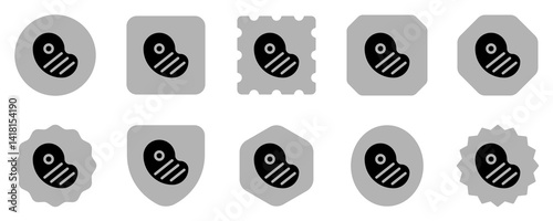 Editable steak, bbq, grilled meat vector icon. Part of a big icon set family. Perfect for web and app interfaces, presentations, infographics, etc