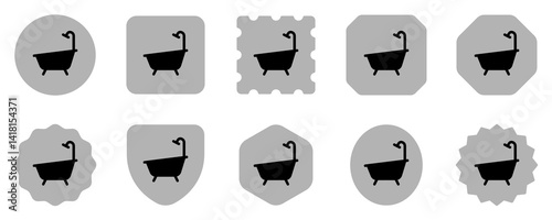 Editable bath tub, bathroom vector icon. Part of a big icon set family. Perfect for web and app interfaces, presentations, infographics, etc