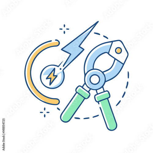 Electric repair tools with wire cutters.