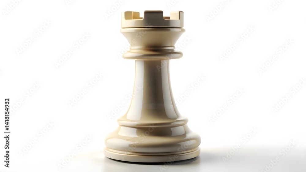 White Chess Rook White Chess Rook