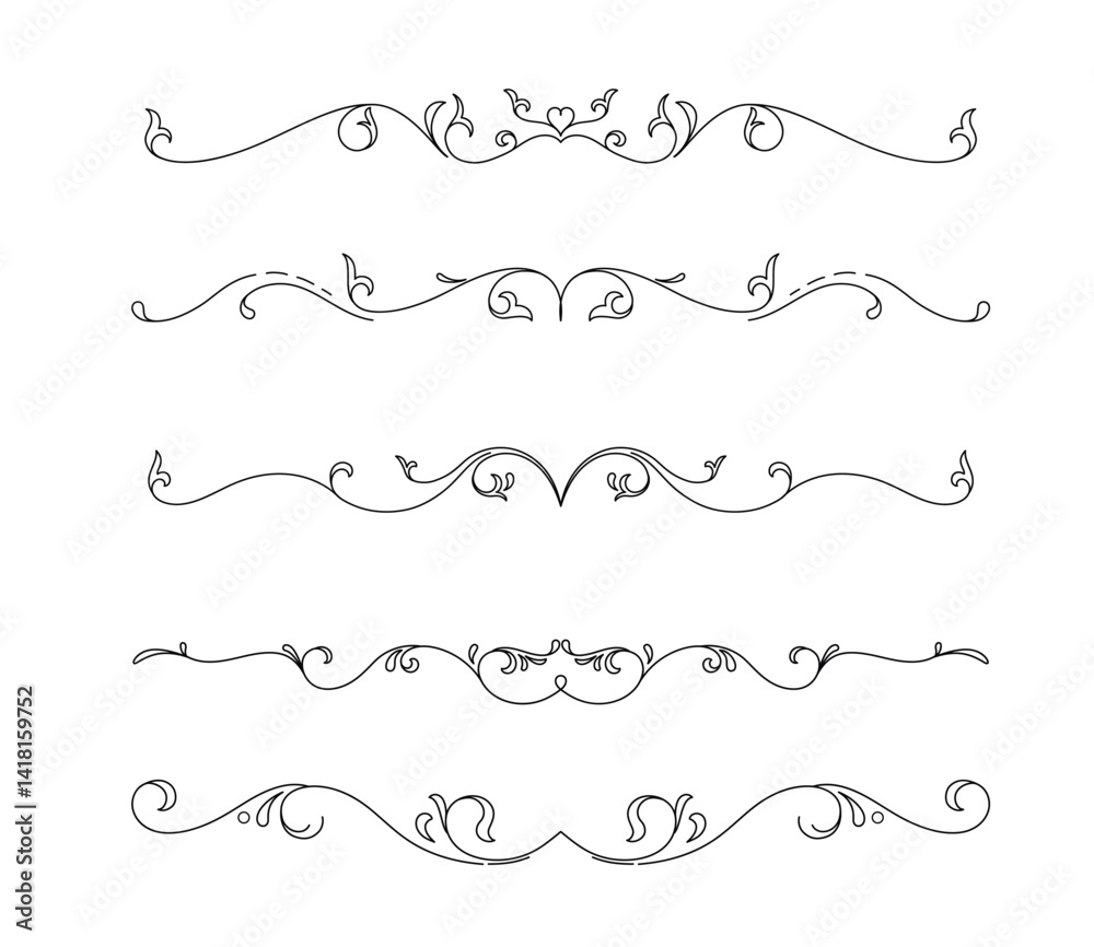 Beautiful and Decorative Handwritten Dividers for All Your Creative and Artistic Projects Beautiful and Decorative Handwritten Dividers for All Your Creative and Artistic Projects