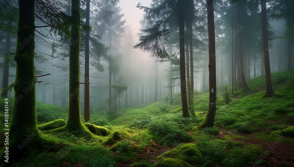 Fototapeta premium Misty Forest
