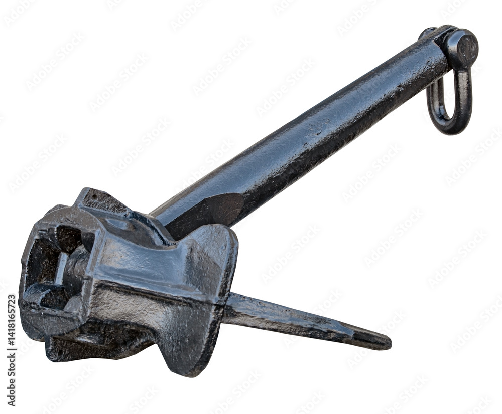 Old Anchor on white