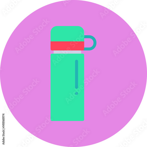 Thermos single icon vector illustration