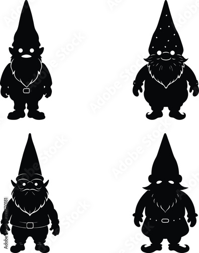 Gnome Silhouette vector