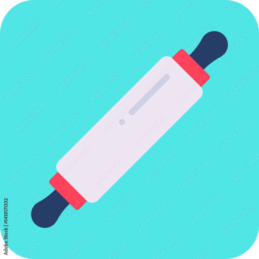 Rolling Pin single icon vector illustration