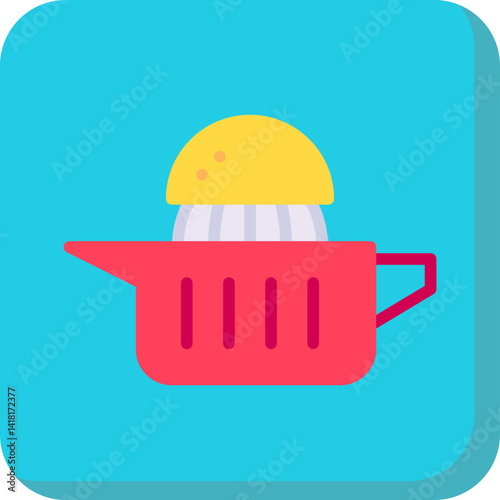 Squeezer single icon vector illustration