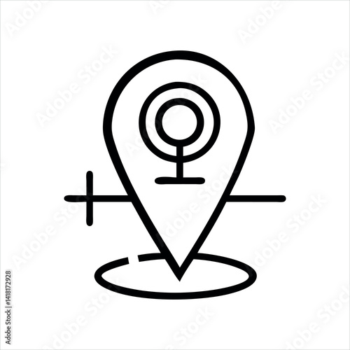 Map Location Pin Vector Illustration