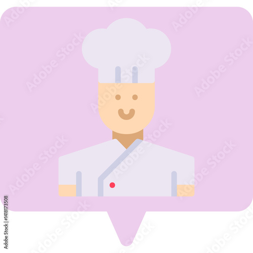 Wallpaper Mural Chef single icon vector illustration Torontodigital.ca