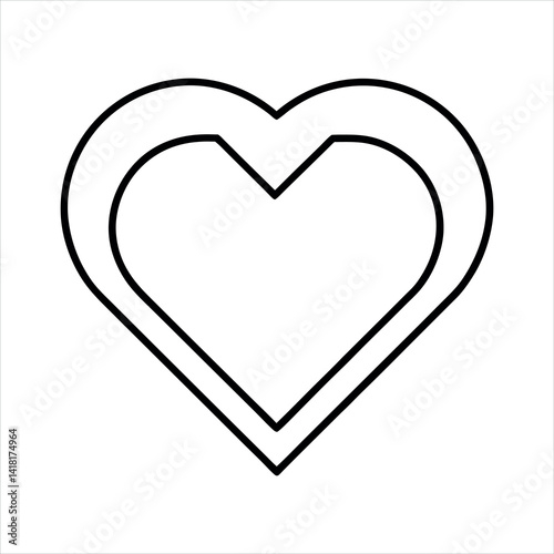 Love SMS Icon Vector Illustration