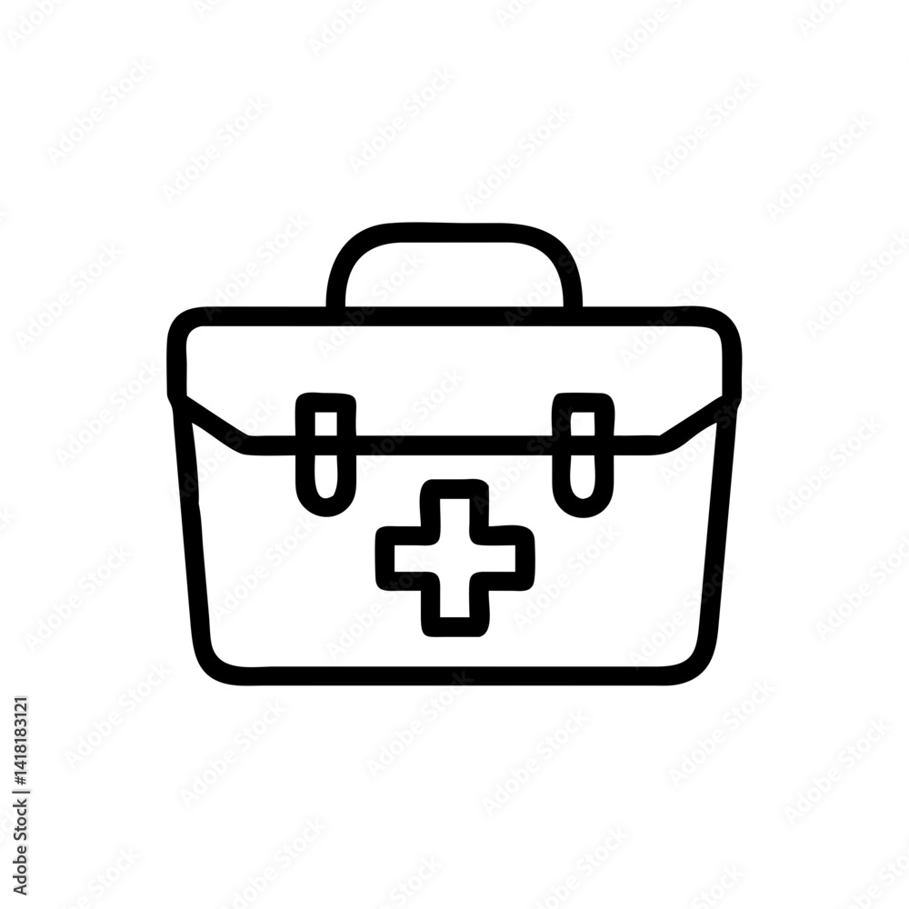 Icon of a doctorchest / first aid kit Icon of a doctorchest / first aid kit