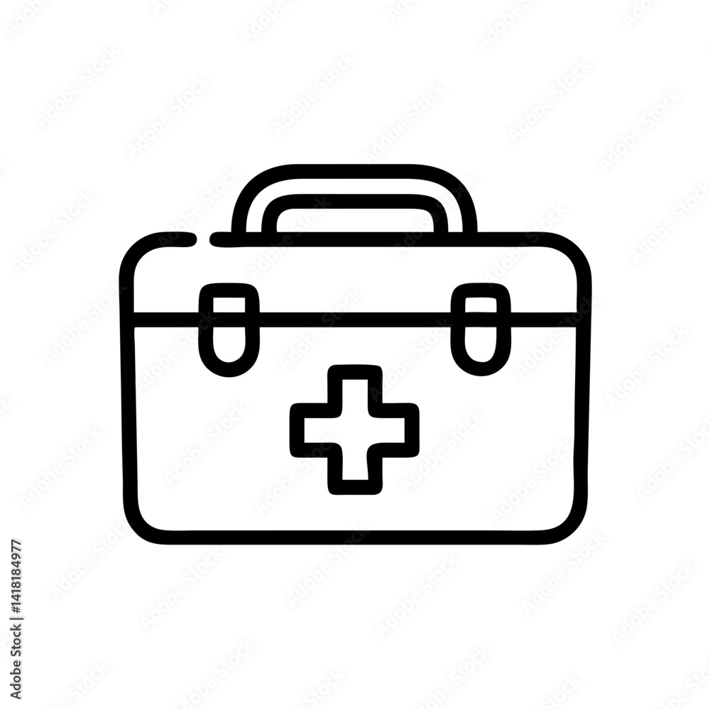 Icon of a doctorchest / first aid kit Icon of a doctorchest / first aid kit