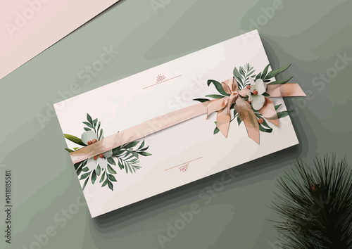 design for a gift sertificate from massage studio